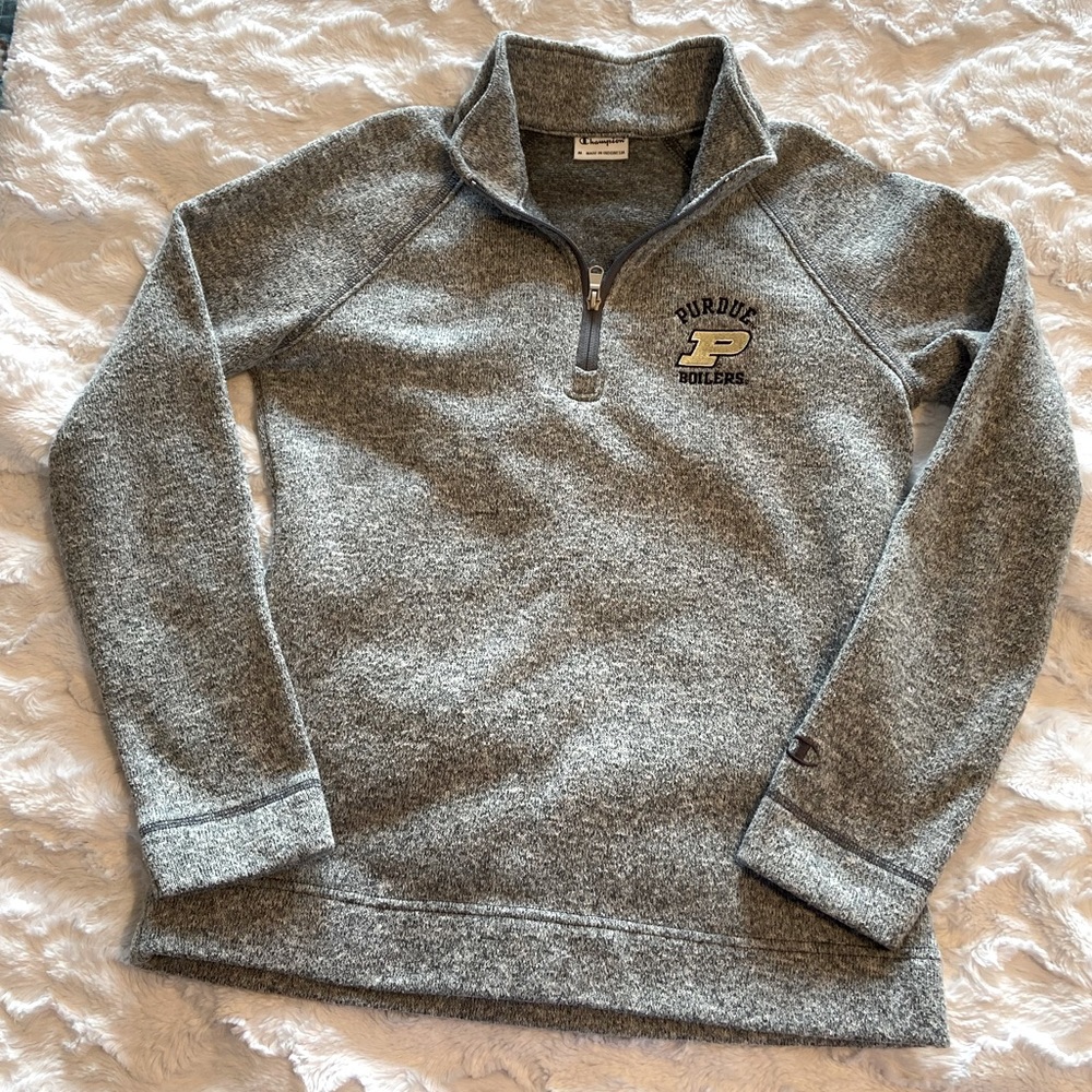 Pursuer 1/4 Zip Sweater, Gray, M